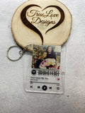 Custom Music Spotify Keychain; Your Photo, Your Song, Uniquely Yours; Gift Ideas for Anyone/Any Occasion Christmas Gift idea; Spotify Apple Music