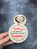 Emotional Support Coworkers Friends, Coworker Christmas Ornament Gift, Christmas Ornament Swap, Funny Ornament, Work Bestie, Work Wife