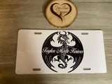 Custom Designed License Plate, Business Merchandise, Logo Branding, Aluminum License Plate 6"x12"