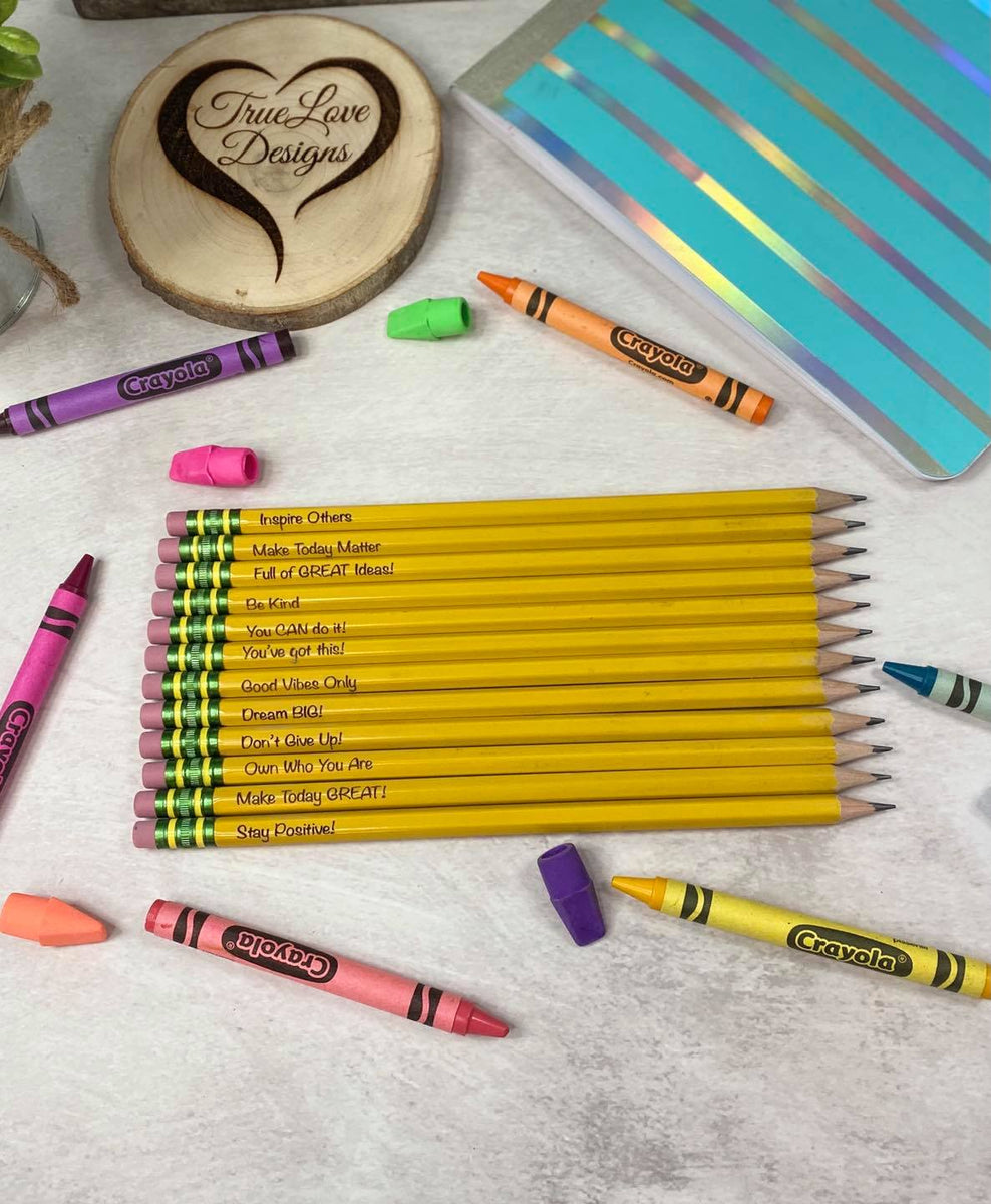 Personalised Laser Engraved Pencils/ Affirmation Pencils/ Teachers Pencils/ Kids  Pencils -  Sweden
