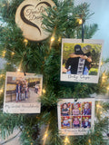 Family Photo Polaroid Ornament | Portrait Christmas Ornament | Personalized Ornament | Picture Ornament | Family Ornament Custom Photo Gift