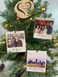 Family Photo Polaroid Ornament | Portrait Christmas Ornament | Personalized Ornament | Picture Ornament | Family Ornament Custom Photo Gift