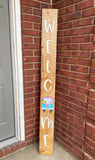 Welcome Porch Leaner Sign, Welcome Sign Front Door, Farmhouse Welcome Sign, Front Porch Sign, Housewarming Gift, Porch Decor, Home Sign