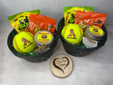 Personalized Jar of Dirt, Softball, Girl, Team Personalized Empty Mason Jar with Personalized Lid & Home Plate Tag, Softball Team Gift, Softball Senior Night