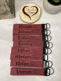 Key Lanyard Wristlet with Hardware, Personalized, Vegan Leatherette, Key Fob, Key Chain, wrist lanyard, lanyard for key, wristlet
