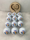 Custom Golf Balls, Golf Gift, Gift for Golfer, Father's Day Gift, Groomsman Gift, Wedding Favors, Personalized Golf Ball, Gift for Husband