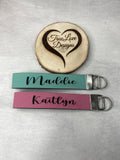 Key Lanyard Wristlet with Hardware, Personalized, Vegan Leatherette, Key Fob, Key Chain, wrist lanyard, lanyard for key, wristlet
