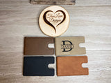 Money Clips, Large, Leatherette Engraved, Groomsman, Graduate, Wedding; Father's Day; Birthday; Gift for Him; Personalized, Dad