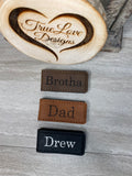 Money Clips, Small, Leatherette Engraved, Groomsman, Graduate, Wedding; Father's Day; Birthday; Gift for Him; Personalized, Dad