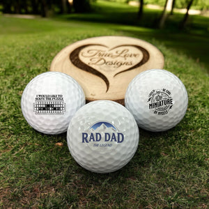 Dad, Funny Golf Balls, 3 pack