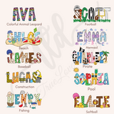 Personalized Pencil Box, Softball Design