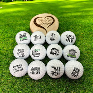 Funny Golf Balls, 12 pack