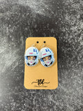 Face Picture Earrings, Personalized, Custom Double Sided Photo Earrings