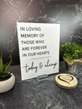 Acrylic Table Signs, Tabletop Signs, Wedding Decor Signs, Wedding Signs, Gift and Cards, In Loving Memory, Please Take One Favors, Calligraphy Signs