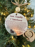 Love, Loyalty & Sisterhood, Elephant Christmas Ornament