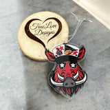 Arkansas Razorback Trucker Hat, Acrylic Christmas Ornament