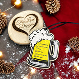 Merry Drunkmas, Christmas Drinking Game, Christmas Ornament
