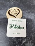 Personalized Text Monogram Party Beer Drink Coaster Packs, Cardboard Drink Mats, Table Decorations, Party Gift Favors, Wedding Photo Coaster