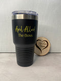 Printed 30oz Tumbler Personalized  with custom artwork or logo - Custom Engraved Travel Mug - Custom 30oz Tumbler - Client Gifts - Custom Logo Swag - Branded Merchandise