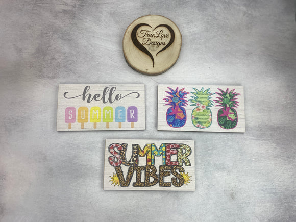 Everything Block Large Plaque: Summer - Plaque Only
