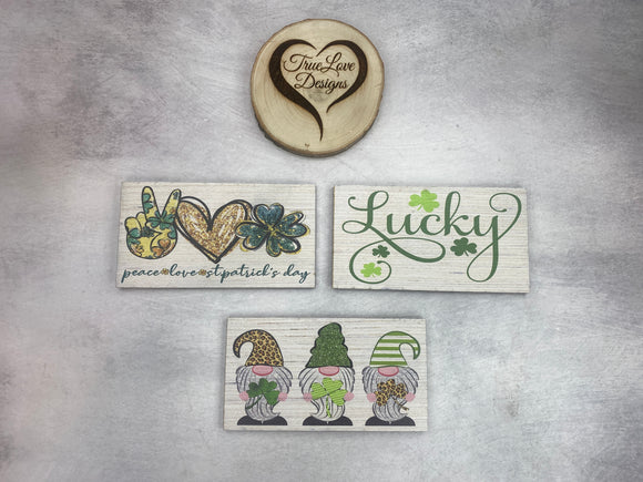 Everything Block Large Plaque: St Patricks Day - Plaque Only