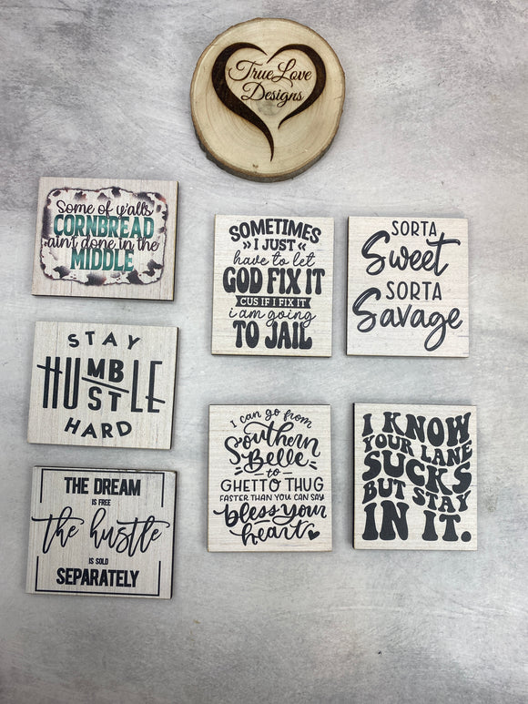 Everything Block Small Plaque: Affirmation Statements - Plaque Only