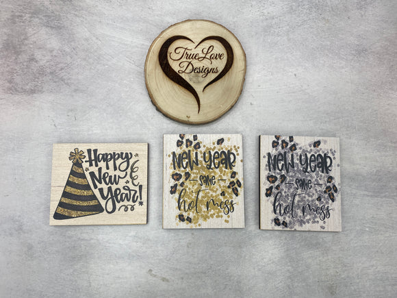 Everything Block Small Plaque: New Year - Plaque Only