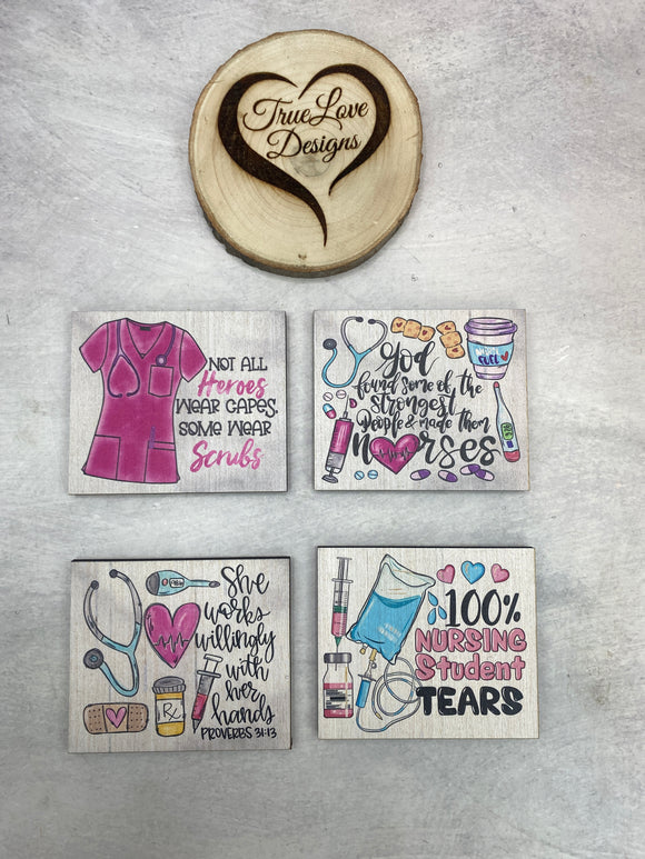Everything Block Small Plaque: Professions, Nurse - Plaque Only