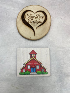 Everything Block Small Plaque: School - Plaque Only