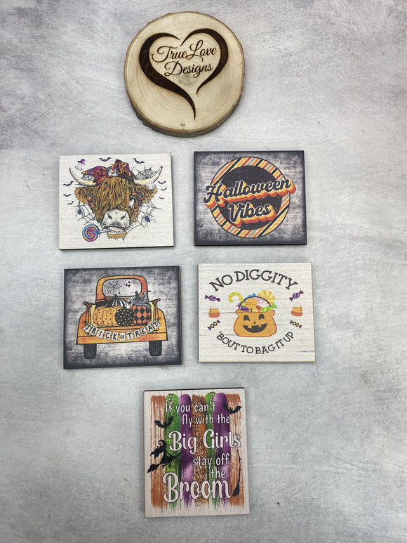 Everything Block Small Plaque: Halloween - Plaque Only