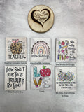 Everything Block Small Plaque: Professions, Teacher - Plaque Only
