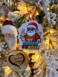 Santa Is So Rizzy 67 Ornament | Funny Gen Z Christmas Ornament | Trendy Santa Decor | 1/4 Inch Wood Holiday Ornament