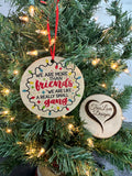 Friendship Ornament, Coworker Christmas Ornament Gift, Ornament Swap, Funny Ornament, Work Bestie, Best Friend Ornament, Friend Group