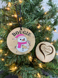 Snowman Bougie Christmas Ornament, Funny Christmas Ornament, Funny Gift for Friend, Christmas Gift for Friend, Crossbody Tumbler