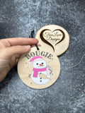 Snowman Bougie Christmas Ornament, Funny Christmas Ornament, Funny Gift for Friend, Christmas Gift for Friend, Crossbody Tumbler