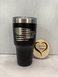 Engraved 30oz Tumbler Personalized  with custom artwork or logo - Custom Engraved Travel Mug - Custom 30oz Tumbler - Client Gifts - Custom Logo Swag - Branded Merchandise