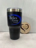 Printed 30oz Tumbler Personalized  with custom artwork or logo - Custom Engraved Travel Mug - Custom 30oz Tumbler - Client Gifts - Custom Logo Swag - Branded Merchandise