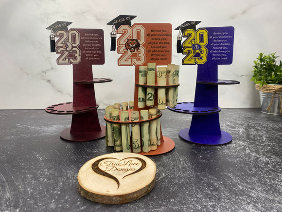 Graduate Money Tower Cake