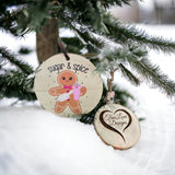 Gingerbread Sugar & Spice Christmas Ornament, Funny Christmas Ornament, Funny Gift for Friend, Christmas Gift for Friend, Crossbody Tumbler