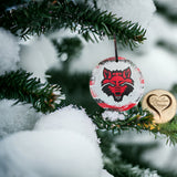 Arkansas State Red Wolves College Wood Christmas Ornament | Arkansas State University | Howl | Graduation Gift | Christmas Ornament