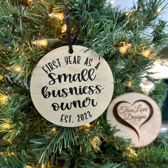 Small Business Owner Christmas Ornament, Small Business Established Ornament