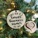 Small Business Owner Christmas Ornament, Small Business Established Ornament