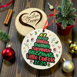 67 No Cap Bruh Merry Skibidi Rizzmas Ornament | Funny Gen Z Christmas Ornament | Teen Holiday Gift | 2025 Ornament