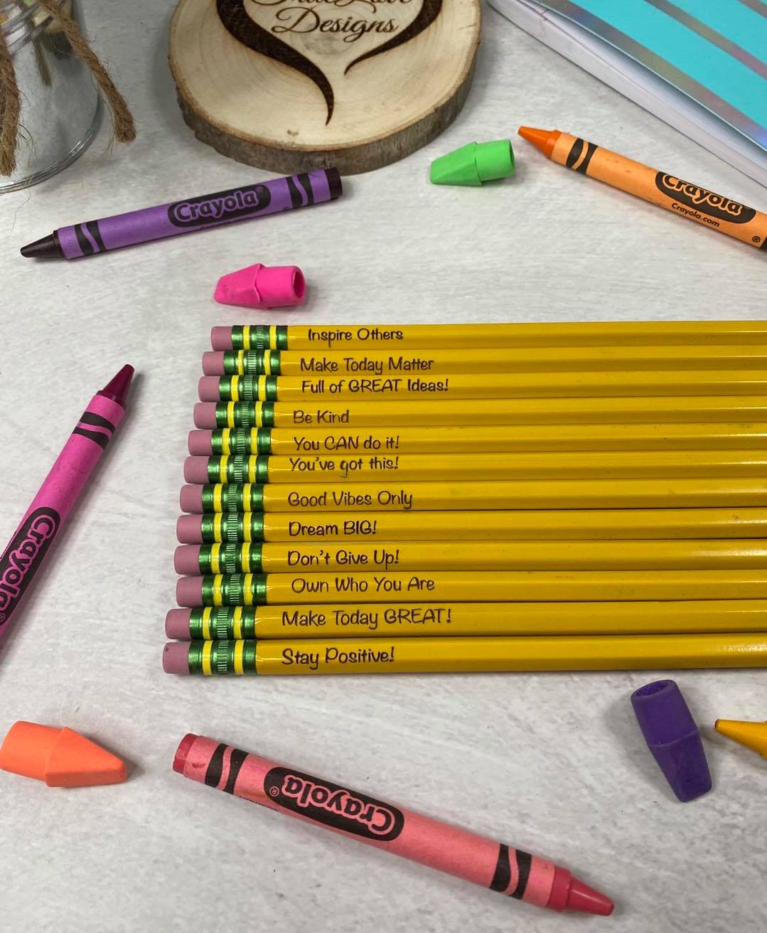 Personalized Crayon Case with Crayons 