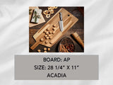 Acadia Cutting Board with Handle, Personalized, 28 1/4" x 11", Board AP