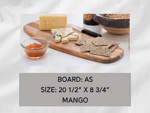 Mango Cutting Board, Personalized, 20 1/2" x 8 3/4", Board AS