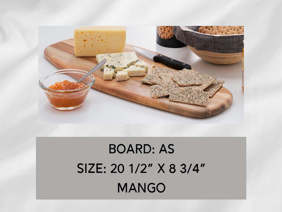 Mango Cutting Board, Personalized, 20 1/2