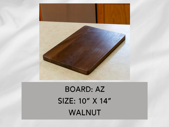 Walnut Cutting Board, Personalized, 10