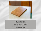 Bamboo Cutting Board, Personalized, 10" x 14", Board BA