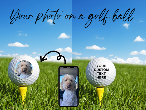 Custom Golf Balls, Golf Gift, Gift for Golfer, Father's Day Gift, Groomsman Gift, Wedding Favors, Personalized Golf Ball, Gift for Husband